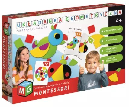 Montessori. Układanka edukacyjna. Papuga Montessori. Układanka edukacyjna. Papuga
