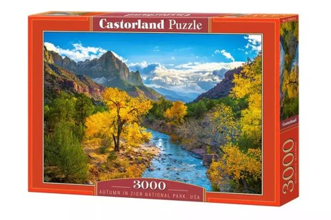 Puzzle 3000 elementów. Góry jesień w Parku Narodowym Zion, USA Puzzle 3000 elementów. Góry jesień w Parku Narodowym Zion, USA