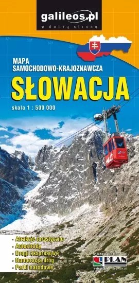 Słowacja. Mapa samochodowo-krajoznawcza, 1:500 000, wydanie 8
