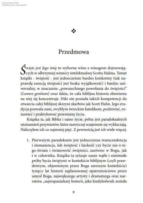 Święte jest Jego imię