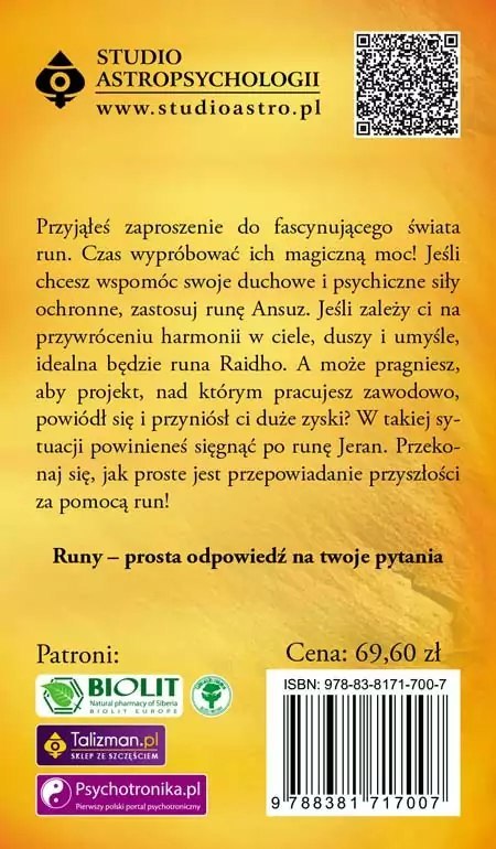 Runy proste i skuteczne - 24 karty + książka Runy proste i skuteczne - 24 karty + książka
