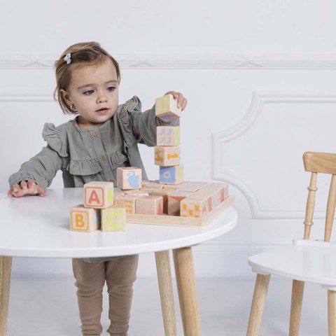Drewniane klocki ABC zabawka edukacyjna dla dzieci, nauka liter, Le Toy Van