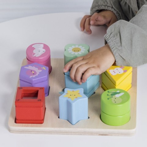Drewniane klocki sorter zabawka sensoryczna, edukacyjna, dzieci Le Toy Van