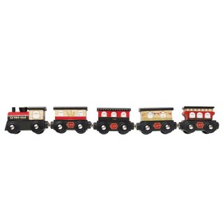 Drewniany pociąg Royal Express zestaw z wagonami zabawka, dzieci Le Toy Van