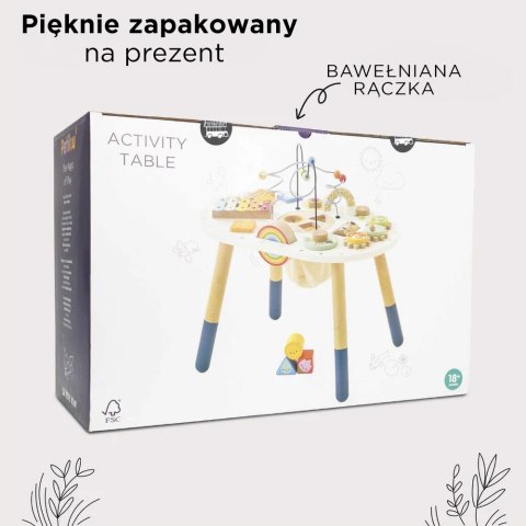 Drewniany stolik edukacyjny sensoryczna zabawka dla dzieci, stół Le Toy Van