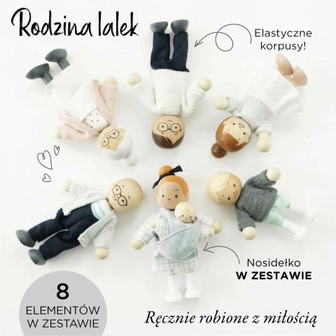 Rodzina lalek, zabawka dla dzieci, laleczki do domków, figurki, Le Toy Van