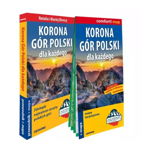 Korona Gór Polski dla każdego. Przewodnik + mapa