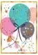 Mini karnet B8, balony brokatowe Mini karnet B8, balony brokatowe
