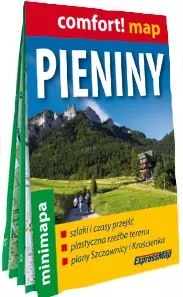 Pieniny; laminowana mapa turystyczna mini Pieniny; laminowana mapa turystyczna mini