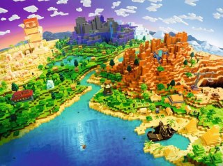 Puzzle 1500 elementów. World of Minecraft