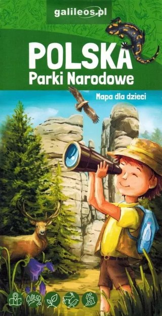 Polska. Parki Narodowe. Mapa dla dzieci, 1:1 000 000