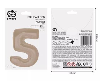 Balon Fol 5 Latte Matowa 92cm Go Pbh