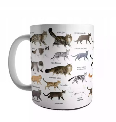 Kubek ceramiczny koty