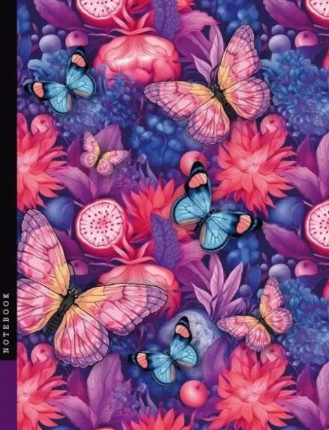Notatnik 128x165/48K linia motyle FRESH Notatnik 128x165/48K linia motyle FRESH