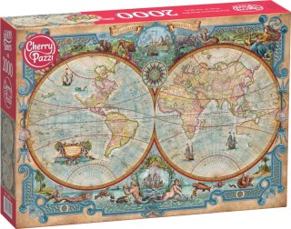 Puzzle 2000 elementów. Mapa świata wielkich odkryć 50125