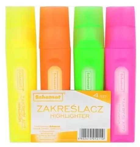 Zakreślacze 4 kolory Zakreślacze 4 kolory