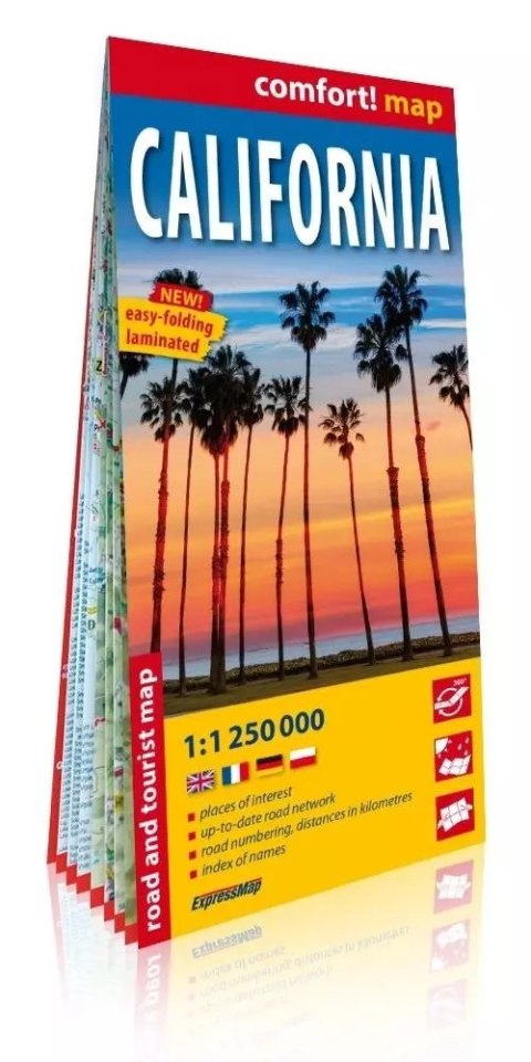 Comfort! map California 1:250 000 w.2025 Comfort! map California 1:250 000 w.2025