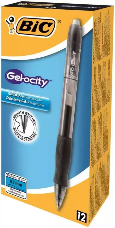 Długopis żelowy czarny BIC