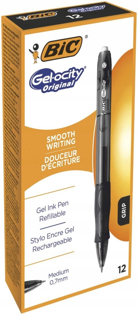 Długopis żelowy czarny BIC