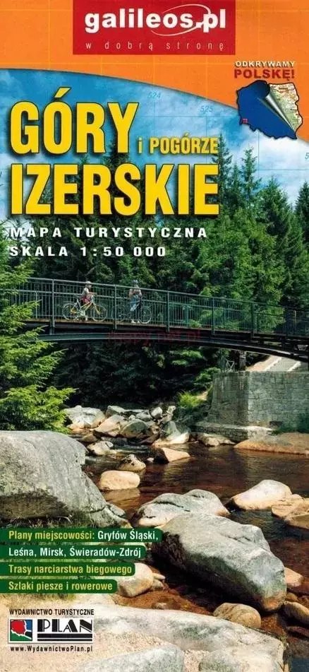 Mapa - Góry i Pogórze Izerskie 1:50 000 w.2022 Mapa - Góry i Pogórze Izerskie 1:50 000 w.2022