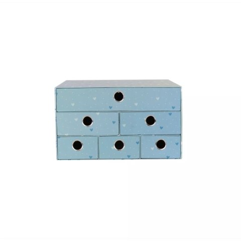 Pudełko na biurko z 6 szufladkami Sweet Blue Pudełko na biurko z 6 szufladkami Sweet Blue
