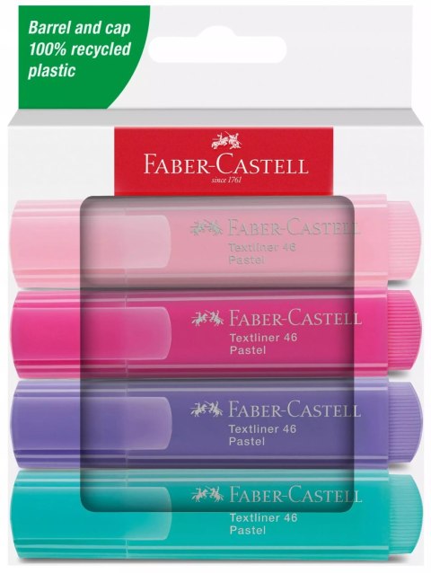 Zakreślacz pastelowy 4 kolory FABER CASTELL Zakreślacz pastelowy 4 kolory FABER CASTELL