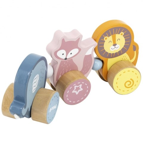 Drewniana zabawka zwierzątka do ciągnięcia Viga Toys Montessori