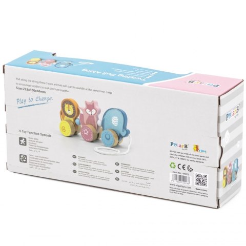Drewniana zabawka zwierzątka do ciągnięcia Viga Toys Montessori