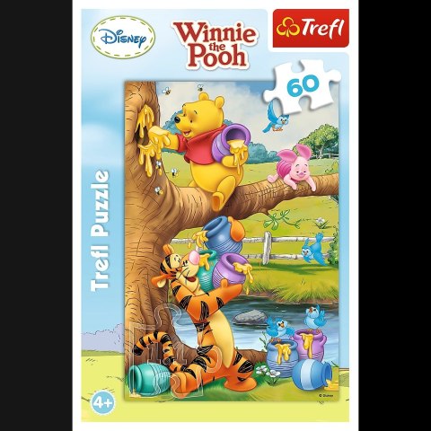 Puzzle 60 elementów. Kubuś Puchatek, małe co nieco Puzzle 60 elementów. Kubuś Puchatek, małe co nieco