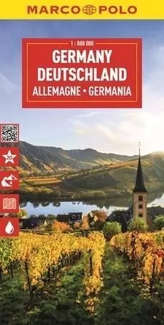 Mapa drogowa Niemcy 1:800 000 Mapa drogowa Niemcy 1:800 000