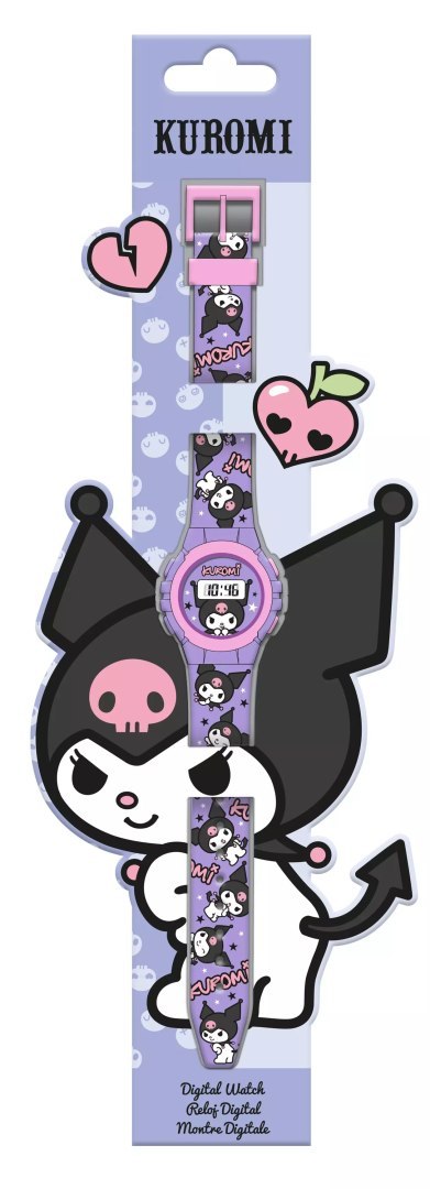 Zegarek cyfrowy KE02 ECO (bez plastikowego opakowania) Kuromi KU00002 Kids Euroswan Zegarek cyfrowy KE02 ECO (bez plastikowego opakowania) Kuromi KU00002 Kids Euroswan
