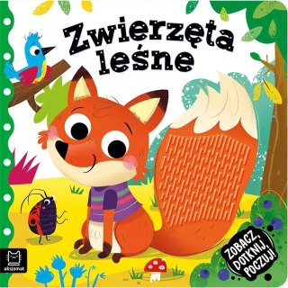 Książeczka sensoryczna. Zobacz, dotknij, poczuj! Zwierzęta leśne