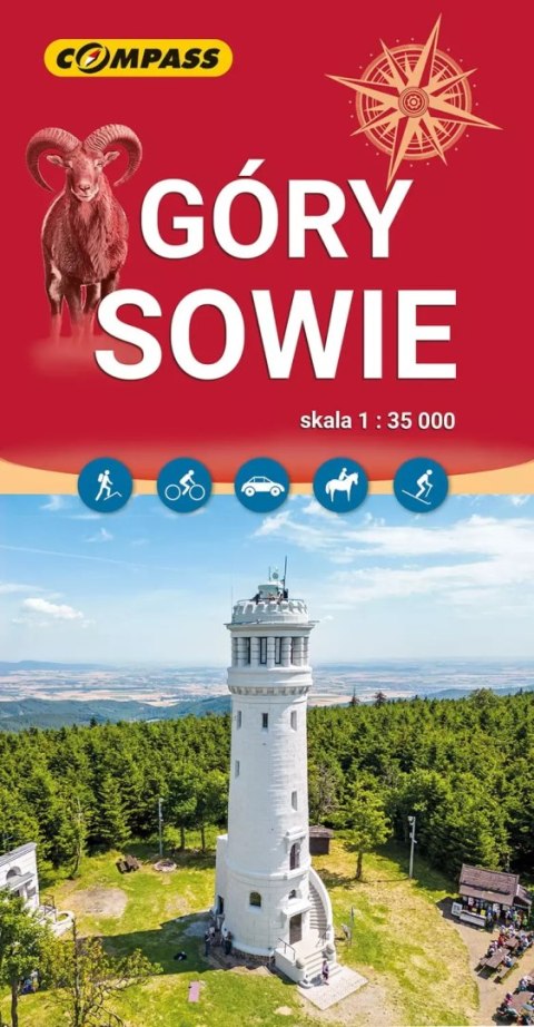 Góry Sowie. Mapa turystyczna w skali 1:35 000 Góry Sowie. Mapa turystyczna w skali 1:35 000