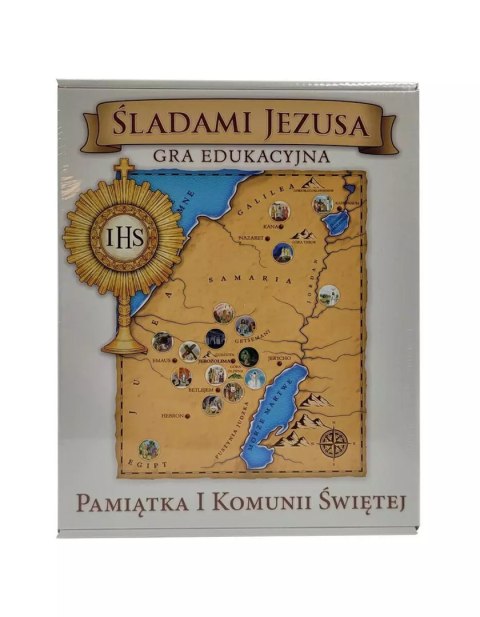 Gra edukacyjna. Śladami Jezusa. Pamiątka I Komunii Świętej Gra edukacyjna. Śladami Jezusa. Pamiątka I Komunii Świętej