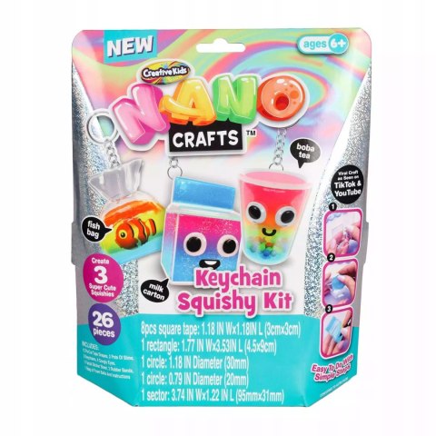 NANO CRAFT Taśma Zestaw Breloczków, zabawka kreatywna NANO CRAFT Taśma Zestaw Breloczków, zabawka kreatywna