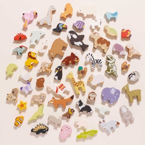 Drewniane figurki dinozaury, zabawka układanka, dzieci Le Toy Van Drewniane figurki dinozaury, zabawka układanka, dzieci Le Toy Van