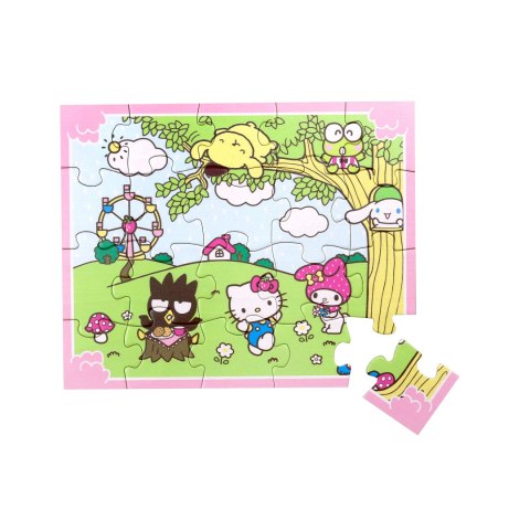 Drewniane puzzle Hello Kitty 20 szt edukacyjna zabawka dla dzieci układanka Drewniane puzzle Hello Kitty 20 szt edukacyjna zabawka dla dzieci układanka