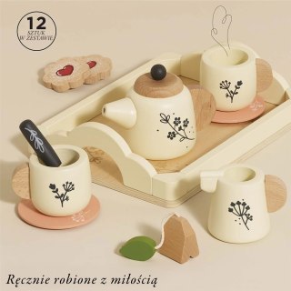Drewniany zestaw do herbaty akcesoria kuchenne zabawka gotowanie Le Toy Van