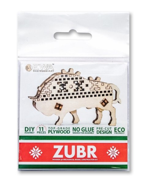 EWA Wooden 3D Puzzle - Bison EWA Wooden 3D Puzzle - Bison