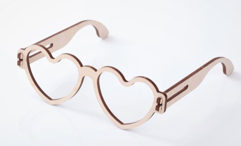 Mr.Playwood Wooden 3D Puzzle - Heart Glasses Mr.Playwood Wooden 3D Puzzle - Heart Glasses