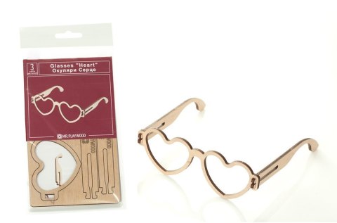 Mr.Playwood Wooden 3D Puzzle - Heart Glasses Mr.Playwood Wooden 3D Puzzle - Heart Glasses