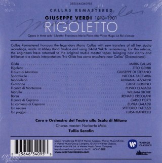 Verdi: Rigoletto (1955), CD