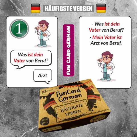 Fun Card German. Häufigste Verben Fun Card German. Häufigste Verben