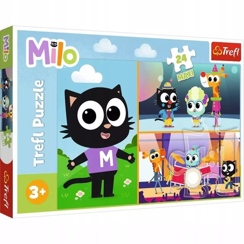 Puzzle maxi 24 elementy. Milo. Przygody małego Kotka Milo Puzzle maxi 24 elementy. Milo. Przygody małego Kotka Milo