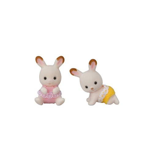 Sylvanian Families. Wózek dziecięcy z bliźniakami królików z czekoladowymi uszkami