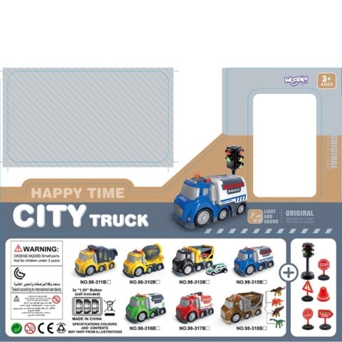 WOOPIE Śmieciarka CITY TRUCK Efekty Dźwiękowe i Świetlne WOOPIE Śmieciarka CITY TRUCK Efekty Dźwiękowe i Świetlne