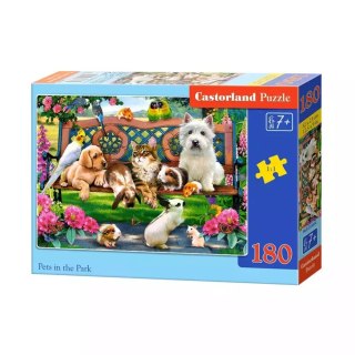 Puzzle 180 elementów. Zwierzęta w parku