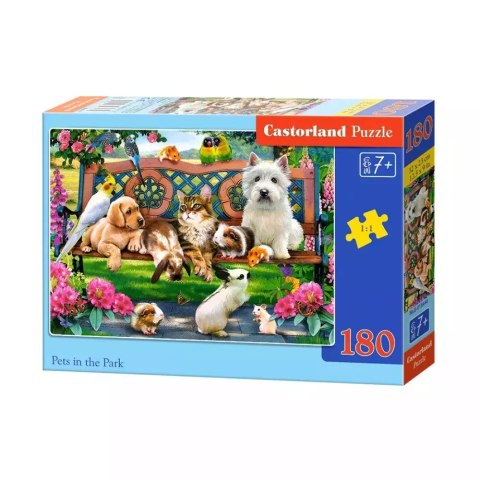 Puzzle 180 elementów. Zwierzęta w parku Puzzle 180 elementów. Zwierzęta w parku