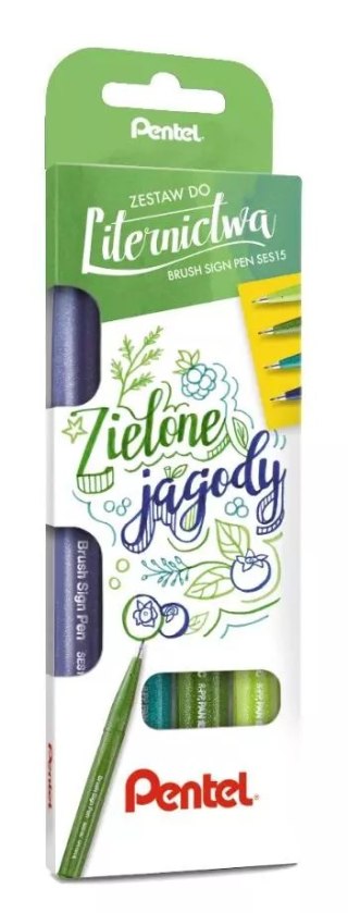 Zestaw pisaków do kaligrafii 4 kolory PENTEL