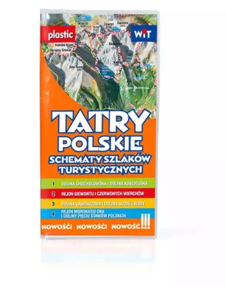 Schematy szlaków turystycznych. Tatry